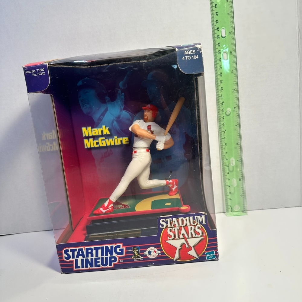 1999 Mark McGwire Starting Lineup Stadium Stars Cardinals Figure Boxed Hasbro